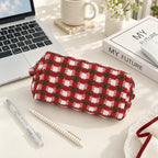 CouldNook Plaid Cosmetic Pouch - Boxy Profile and Side Tabs