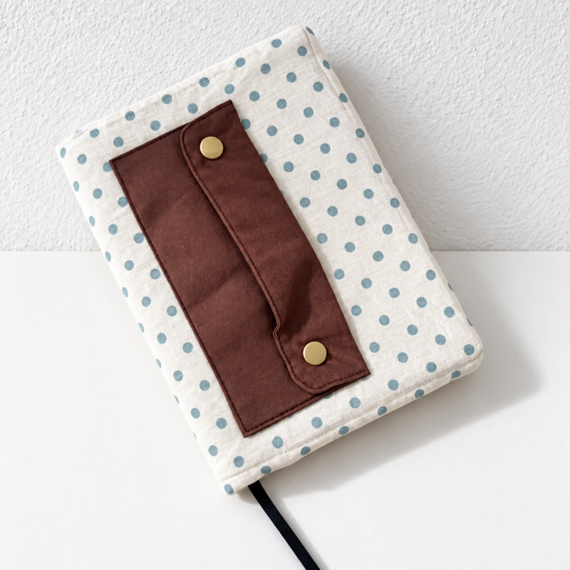 CouldNook Fabric Notebook Cover - Snap Pen Pocket Panel