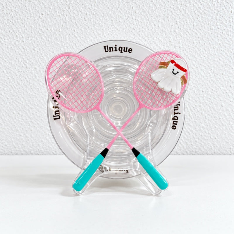 CouldNook Sports Magnetic Phone Stand - Smiling Ball And Racket Designs