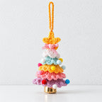 CouldNook Crocheted Christmas Tree Ornament - Layered Branches And Hanging Bell