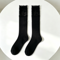 CouldNook Lace Panel Boot Socks - Tall Shoe Accent