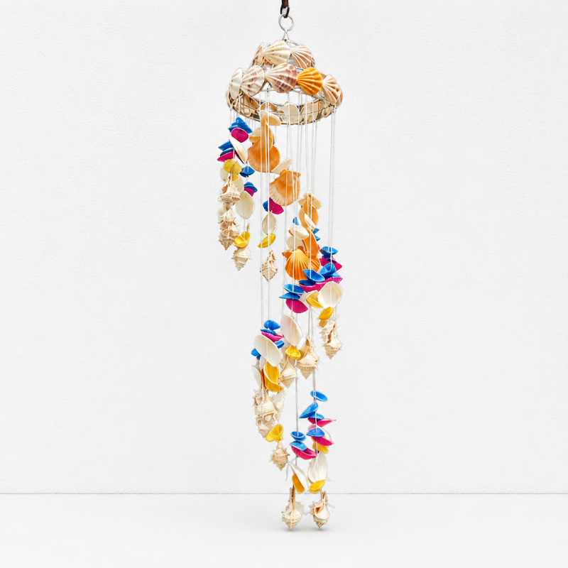 CouldNook Shell Wind Chime Ornament - Layered Coastal Strands