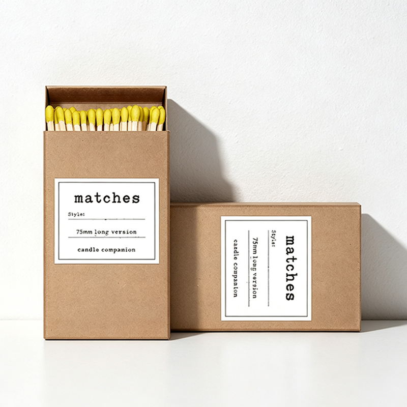 CouldNook Kraft Paper Matchbox with Wooden Matches Home Accent