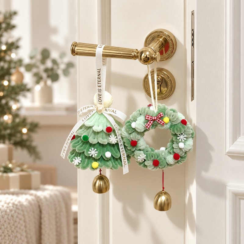 CouldNook Christmas Bell Ornament Kit - Tree And Wreath Design Choices