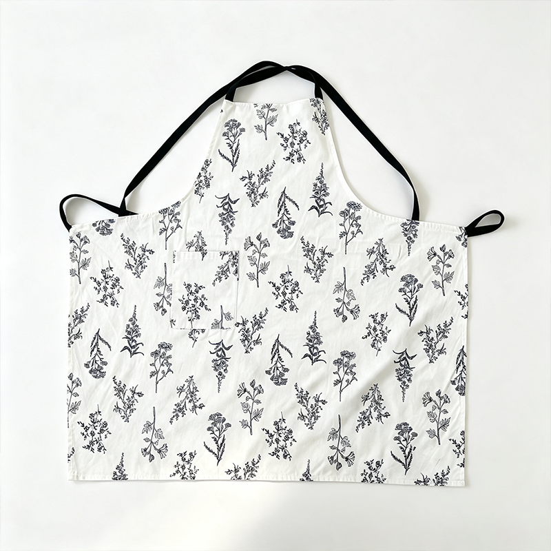 CouldNook Blue Toile Apron - Dark Tie Kitchen Contrast