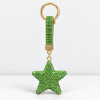 CouldNook Star Keychain - Raised Rhinestone Shape and Matching Decorative Strap