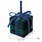 CouldNook Plaid Gift Box Christmas Ornament - Ribbon Bow