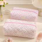 CouldNook Floral Hair Dryer Storage Bag - Quilted Travel Organizer