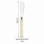 Bamboo Style Flatware - Segmented Acrylic Handles and Steel