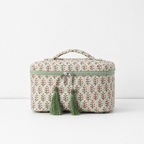 CouldNook Floral Vanity Case - Quilted Box Shape and Handle