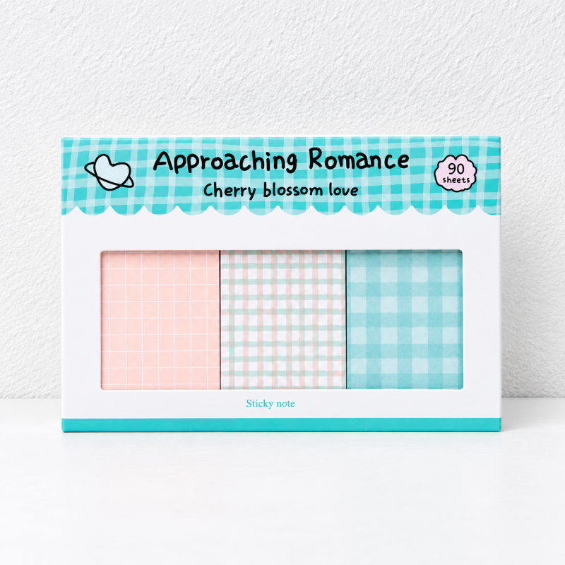 CouldNook Combination Sticky Notes - Coordinated Grid Memo Set
