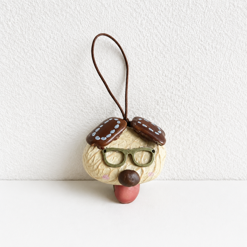 CouldNook Dog Figure Shell Bag Charm - Loop Clasp Attachment