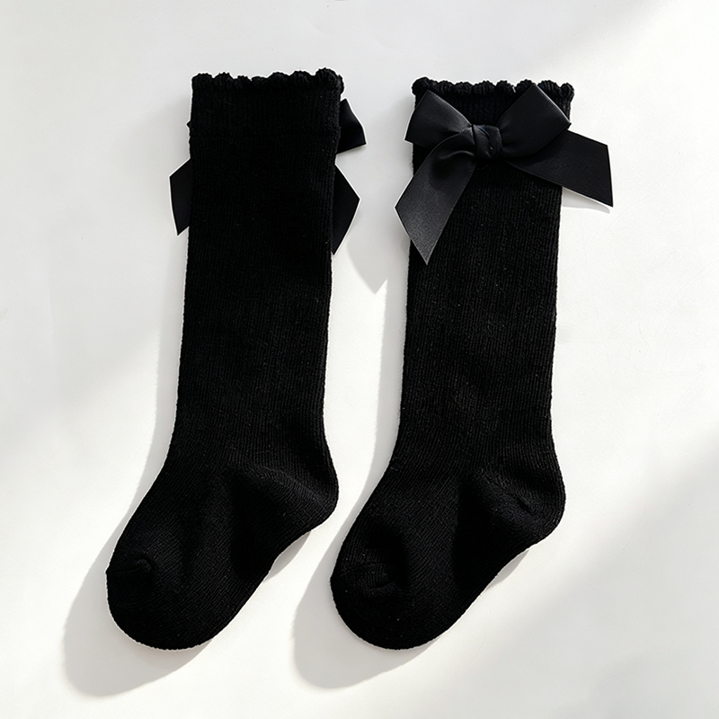 CouldNook Soft Toddler Bow Knee Socks - Everyday Footwear Accent