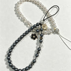 CloudNook Camellia Beaded Phone Strap‑Wrist Cellphone Lanyard