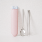 CouldNook Portable Cutlery Set - Spoon Fork Chopsticks and Tube Case