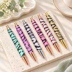 CouldNook Decorative Ballpoint Pen - Gradient, Scale and Zebra Finishes
