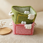 CouldNook Chunky Knit Toy Organizer Basket - Relaxed Daily Helper