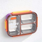 CouldNook Compartment Lunch Box - Clear Lid and Colorful Side Clips