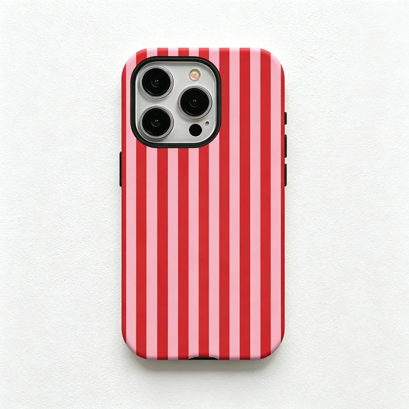 CouldNook  iPhone 17 Series 2-in-1 Candy Stripe Phone Case - Colorful Linear Cover