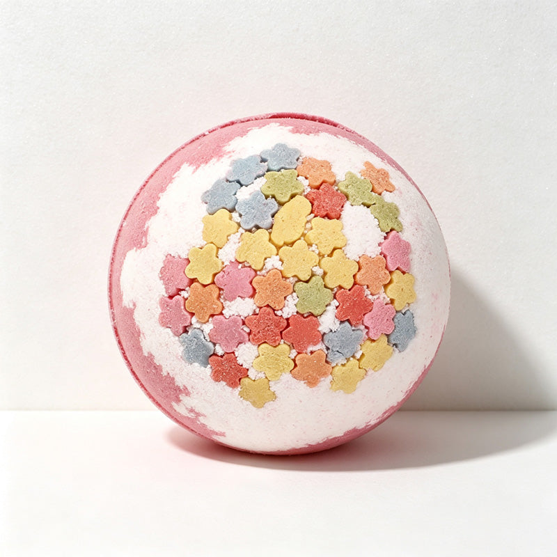 CouldNook Floral Bath Bomb - Colorful Flower Bath Fizz