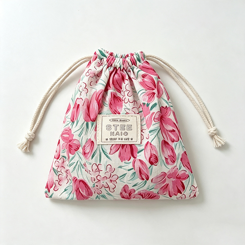 CouldNook Botanical Drawstring Pouch Organizer Bag - Relaxed Daily Helper