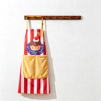 CouldNook Printed Kitchen Apron - Wide Pocket and Removable Towel
