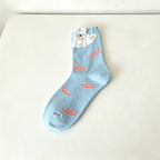 CouldNook Amnesia Cat Graphic Socks - Storybook Outfit Accent