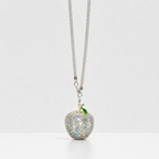 CouldNook Rhinestone Apple Charm - Crystal Car Pendant