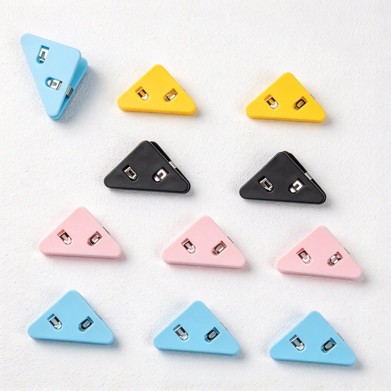 CouldNook Paper Corner Clip - Triangular Shape And Rounded Colored Panels