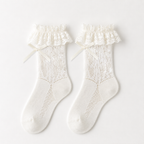 CouldNook Ribbon Lace Ankle Socks - Dress Shoe Accent
