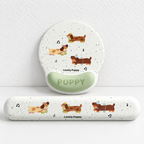 CouldNook Dachshund Wrist Rest - Long Desktop Support Cushion