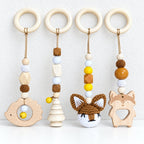 CouldNook Play Gym Hanging Toy Set - Four Woodland-Themed Pieces