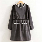 CouldNook Long-Sleeve Apron Smock - Multiple Layered Styles Collection