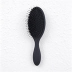 Boar Bristle Cushion Hairbrush with Oval Paddle Head