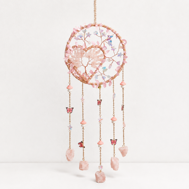 CouldNook Tree of Life Dreamcatcher Ornament - Heart Stone Center