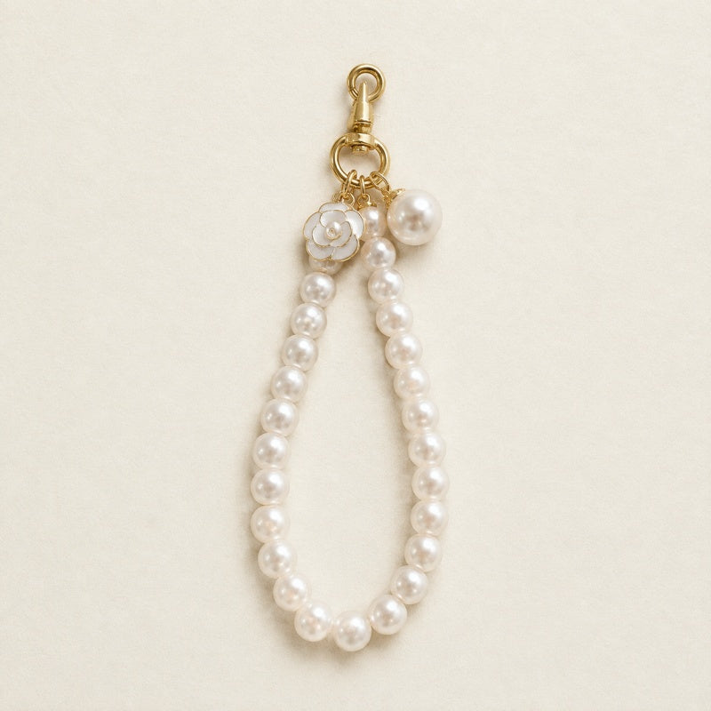 CouldNook Bow and Flower Phone Tab Charm - Pictured motif detailing