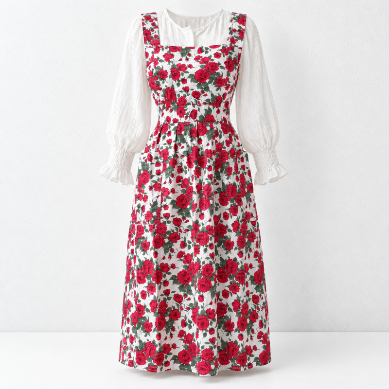 CouldNook Ruffled Kitchen Apron - Ruffled Edge Detail Kitchen Wear