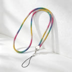 CouldNook Rhinestones Set Neck Phone Lanyard with Heart-Shaped Links