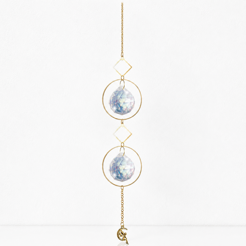 CouldNook Celestial Suncatcher Ornament - Sun Moon and Star Designs