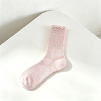 CouldNook Cozy Lace Trim Crew Socks - Everyday Footwear Accent