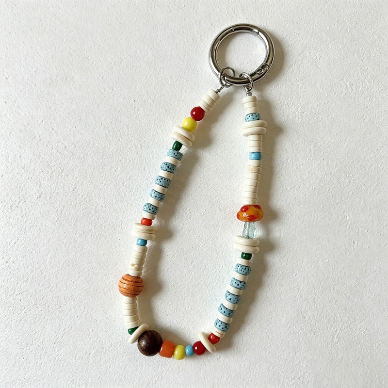 CouldNook Citrus Bead Phone Charm with Tab - Loop Cord Attachment
