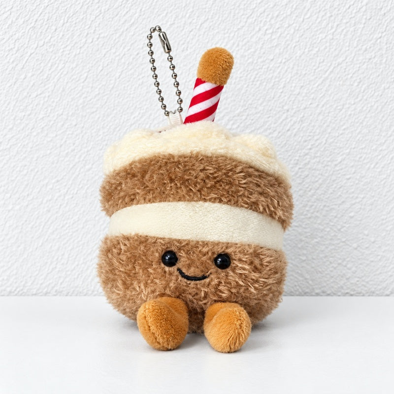 CouldNook Birthday Cake Plush Charm - Smiling Layers and Candle