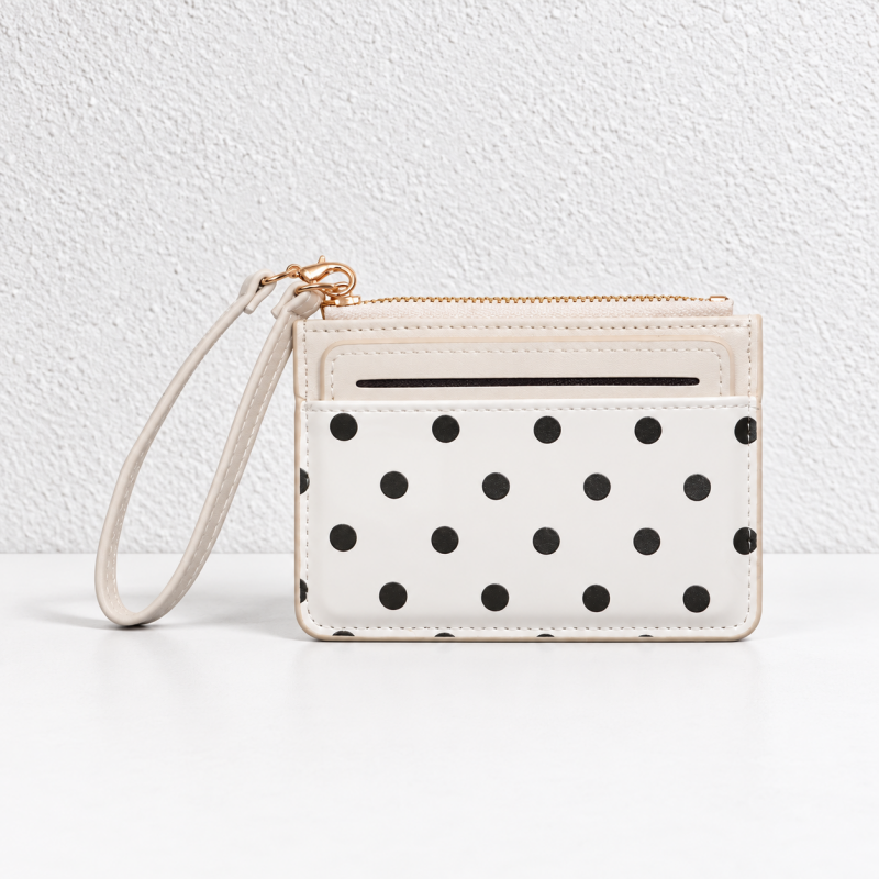 CouldNook Glossy Dot Card Holder - Sliding Insert
