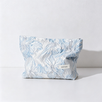 CloudNook Embossed Floral Makeup Pouch - Vanity Storage Accent