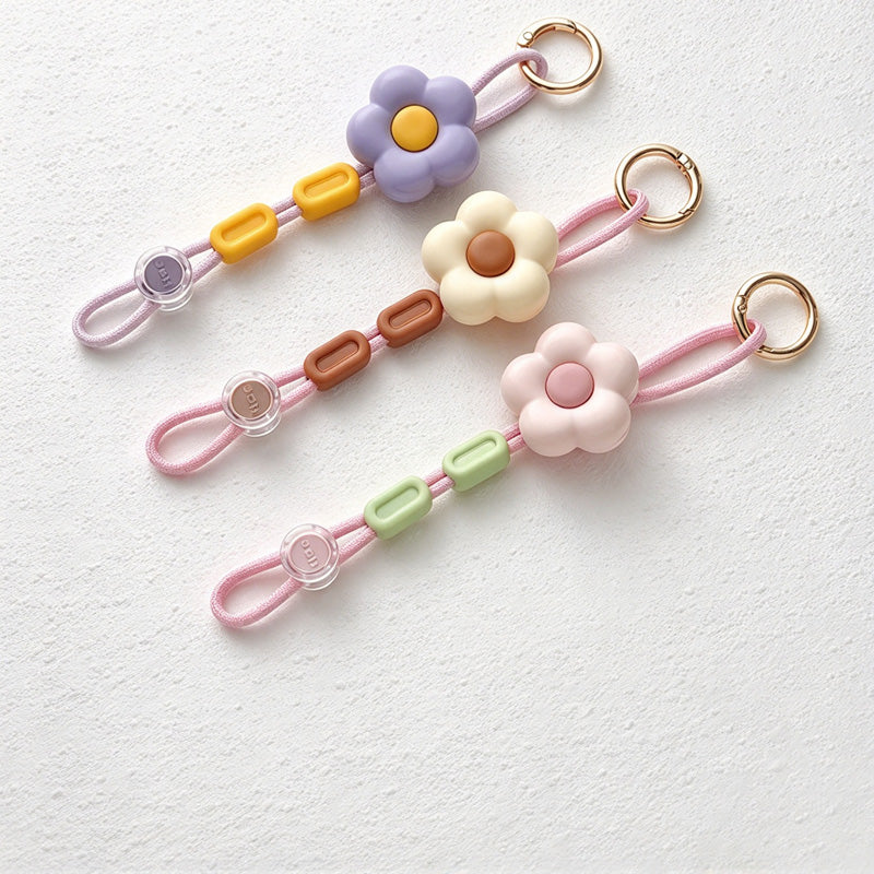 CouldNook Flower Hat Clip - Beaded Cord and Round Attachment Ring