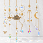CouldNook Decorative Suncatcher - Celestial and Nature Motifs in Hanging Arrangements
