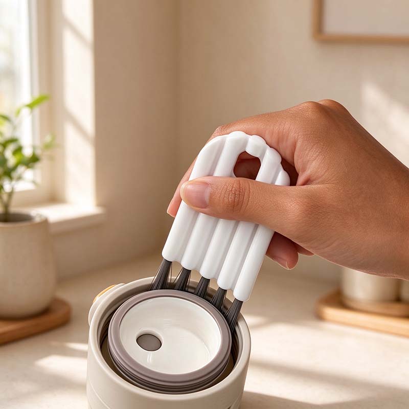 CouldNook Flexible Cup Groove Brush - Flat Ribbed Grip