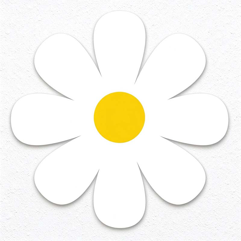 CouldNook Daisy Coaster Set - Four Wooden Flowers And Rounded Petals