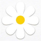 CouldNook Daisy Coaster Set - Four Wooden Flowers And Rounded Petals