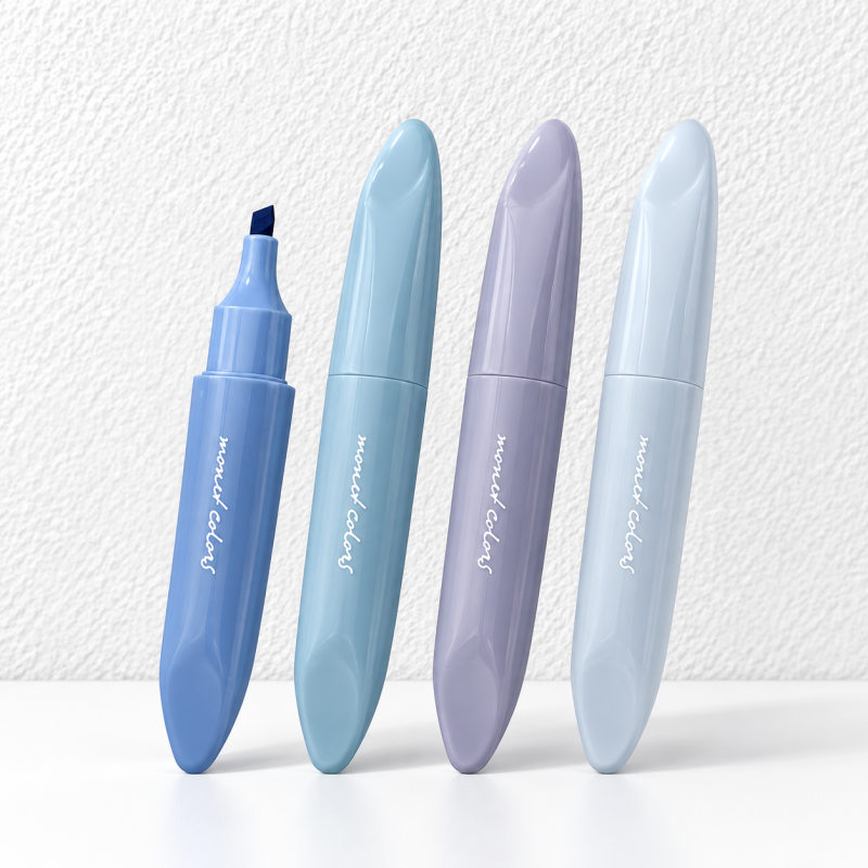 CouldNook Pastel Highlighter - Soft Chisel Tip and Tapered Leaf-Shaped Body